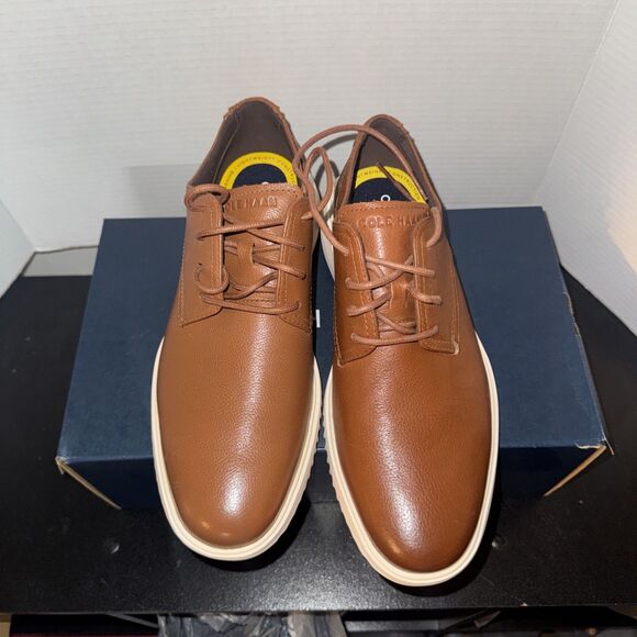 Cole Haan,Grand+ Plain Toe Oxford Mens Size 8M British Tan Leather Shoes  C36935 Cole Haan Grand+ Plain Toe Oxford Mens Sz 8M British Tan  main image 3